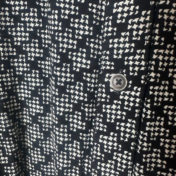 MAEVE for Anthropologie Myka Black Print Wide Leg Jumpsuit with Tie Size 8 - Picture 7 of 12